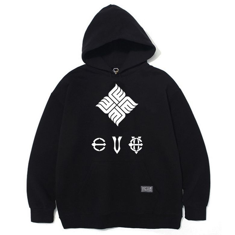 [기모]EV 뉴 엠블렘 오버핏 후드