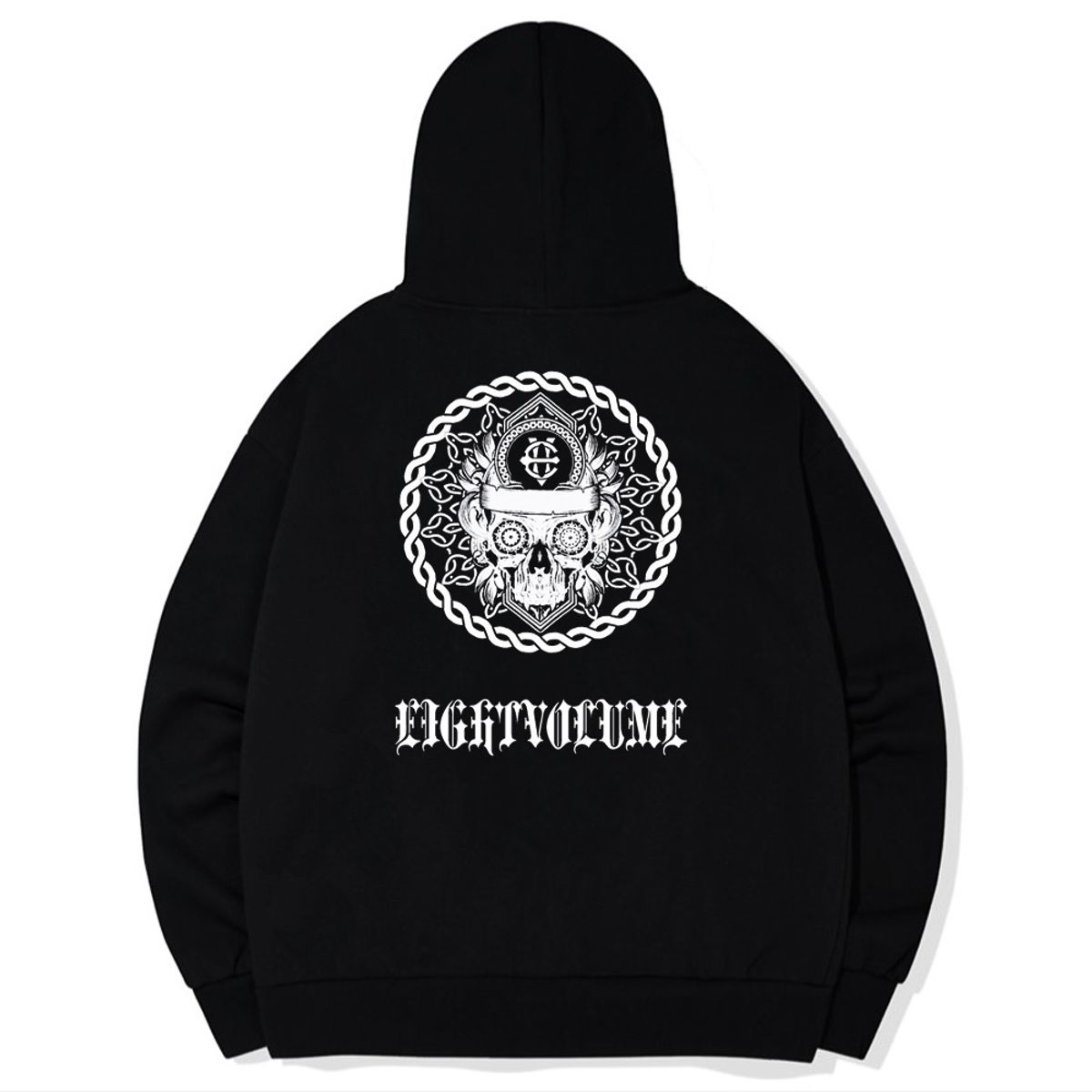에잇볼륨(EIGHTVOLUME) [기모]EV 만달라 스컬 후드 집업
