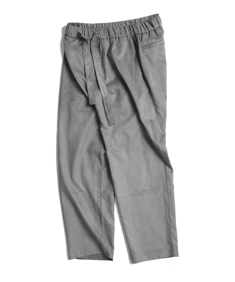 스웨이드 스프링팬츠(차콜그레이)