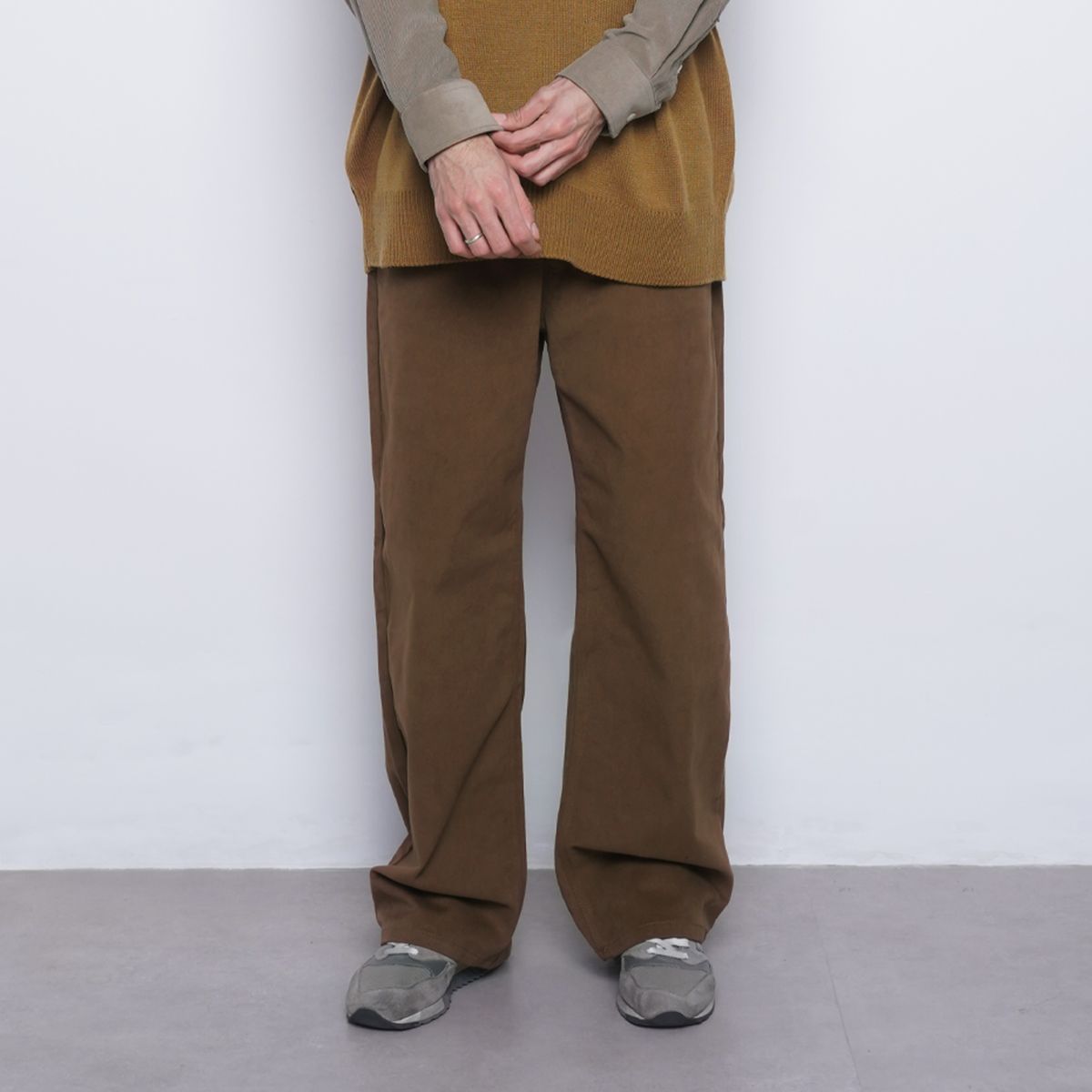 에이본(THE-ABON) M765 pitch wide pants camel