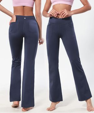 리플렉스 앞뒤 포켓라인 엑스트라롱 부츠컷 레깅스_H02