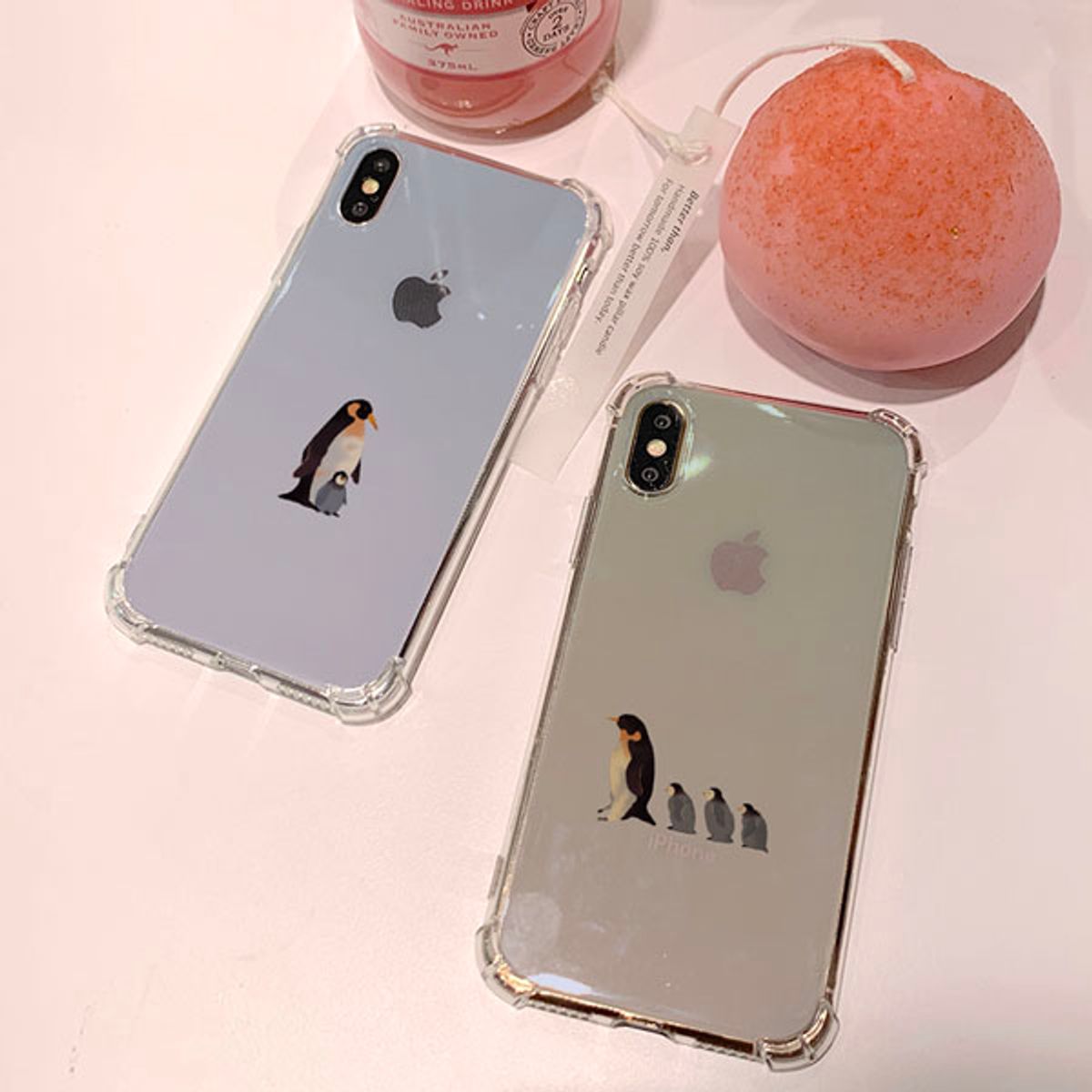 아칸(AKAN) 세상에서 펭귄가족 방탄케이스