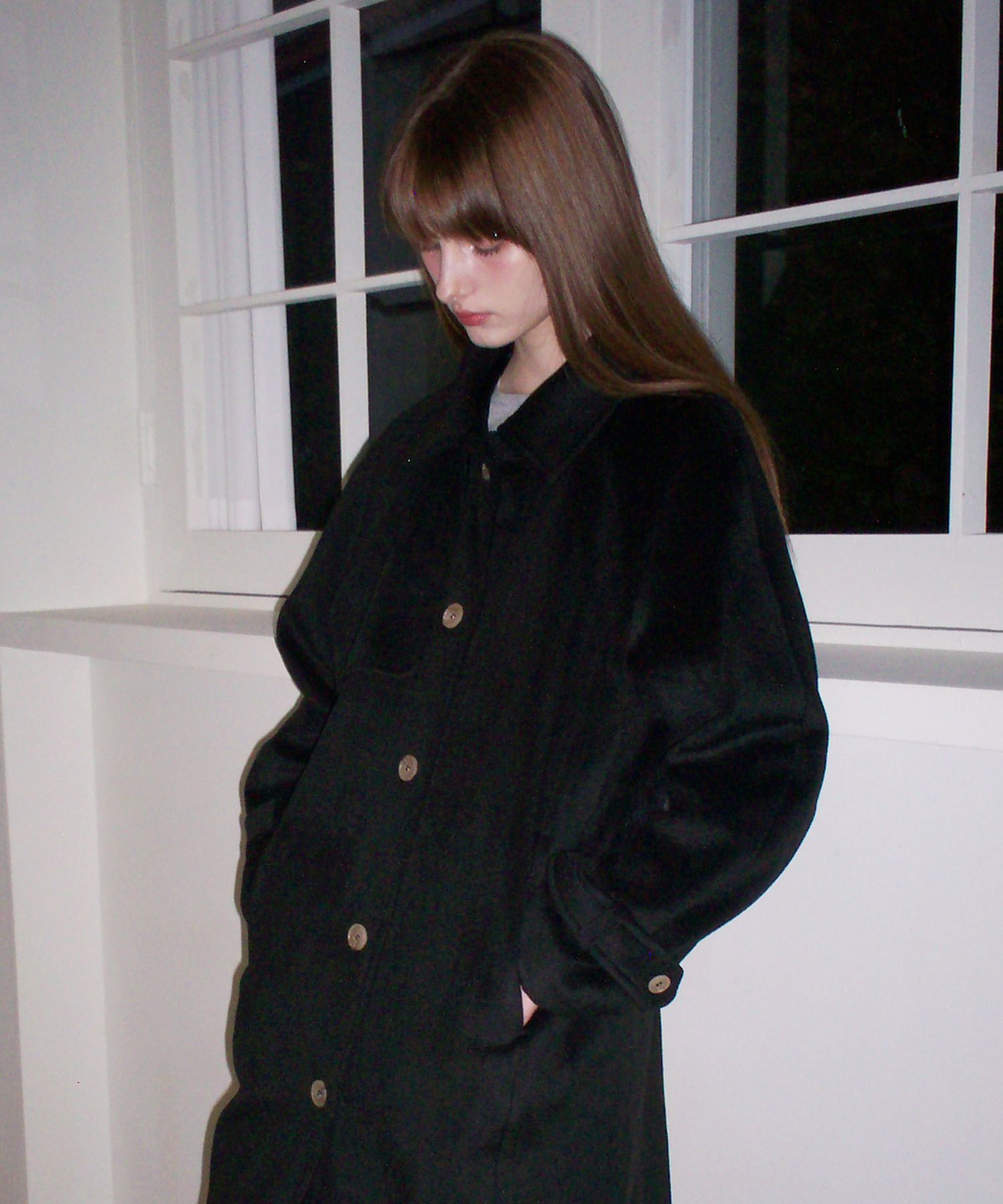 ★関税込★Letter from Moon★Paris Wool Trench Coa.t★ MUSINSA | LETTER FROM MOON Parisian Wool Trench Coat (Black)