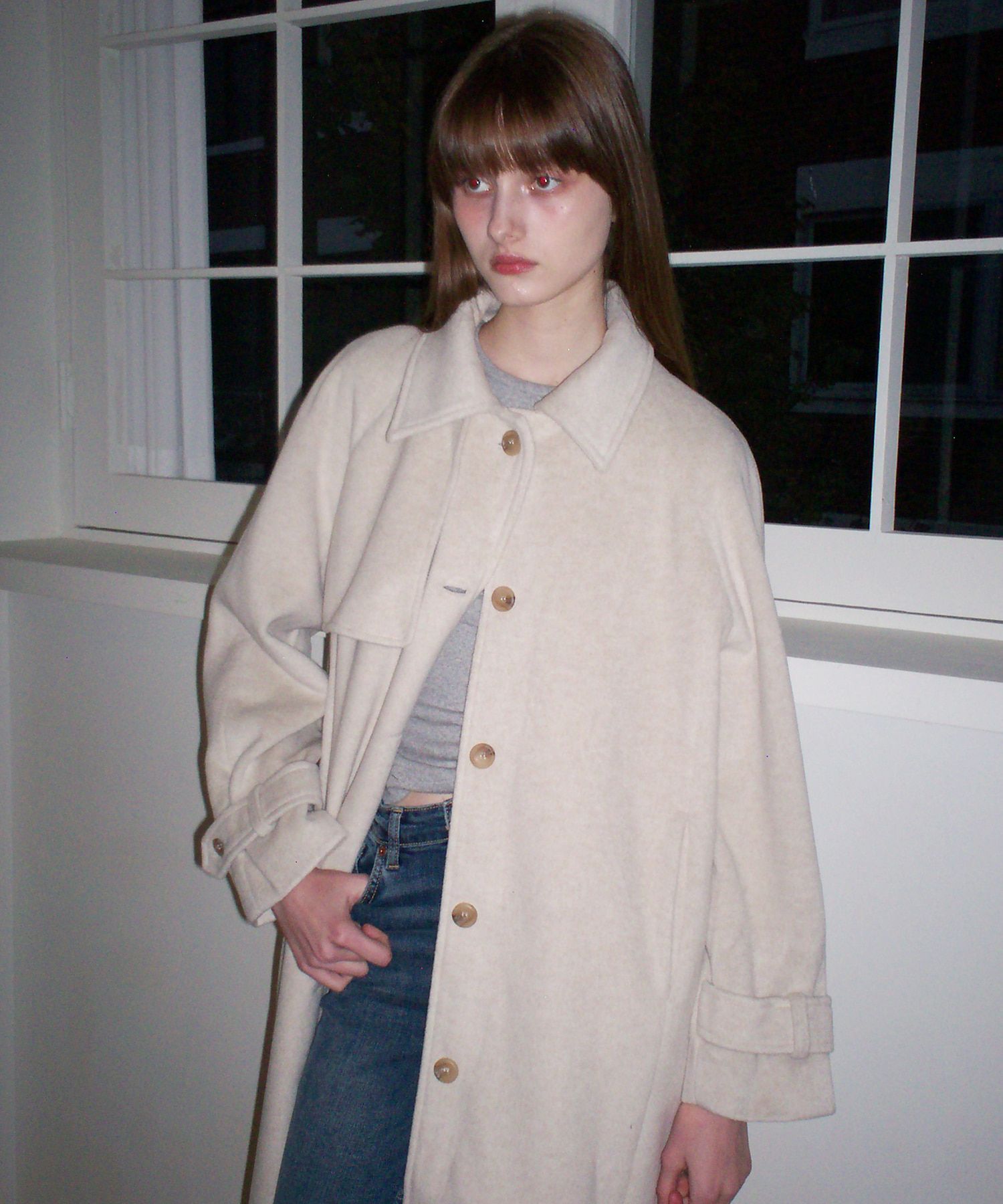 ★関税込★Letter from Moon★Paris Wool Trench Coa.t★ MUSINSA | LETTER FROM MOON Parisian Wool Trench Coat (Black)