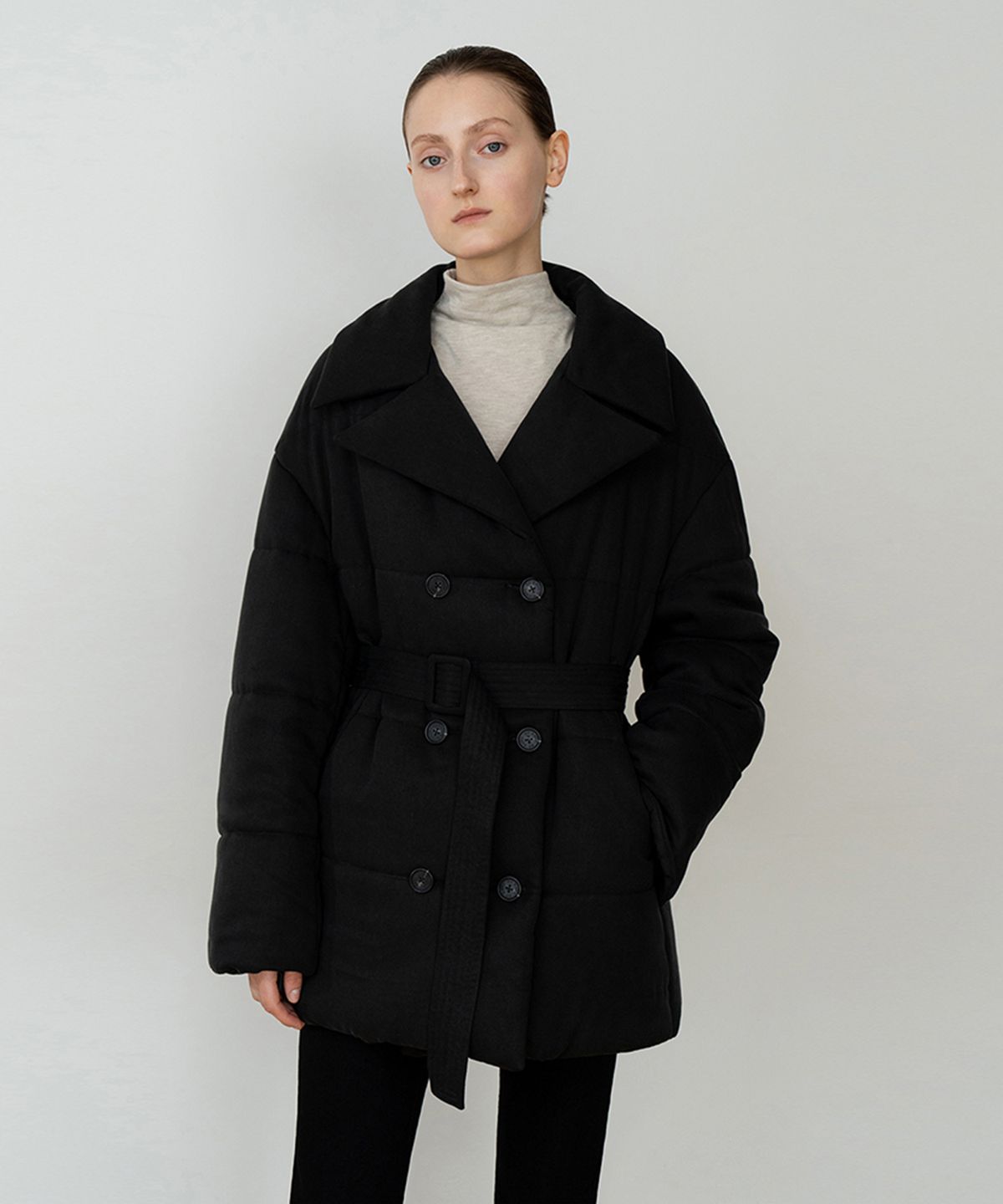 리이(RE RHEE) QUILTED SHELL PADDED OVERSIZED JACKET