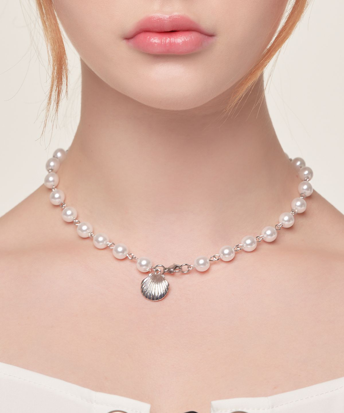 하와(HAWHA) PEARL SHELLFISH NECKLACE