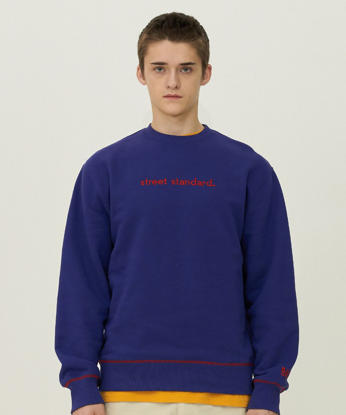 스트리트 스탠다드(STREET STANDARD) S-LOGO EMBO SWEATSHIRT VIOLET