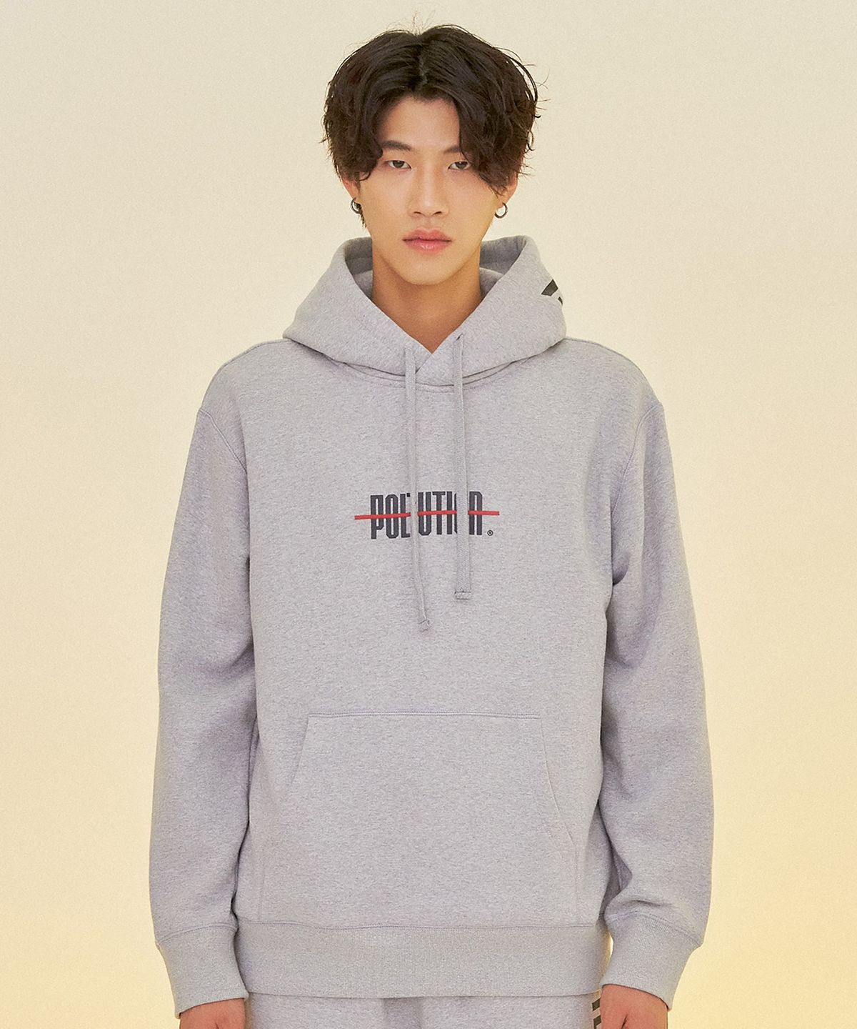 폴루션(POLLUTION) LOGO POCKET HOOD