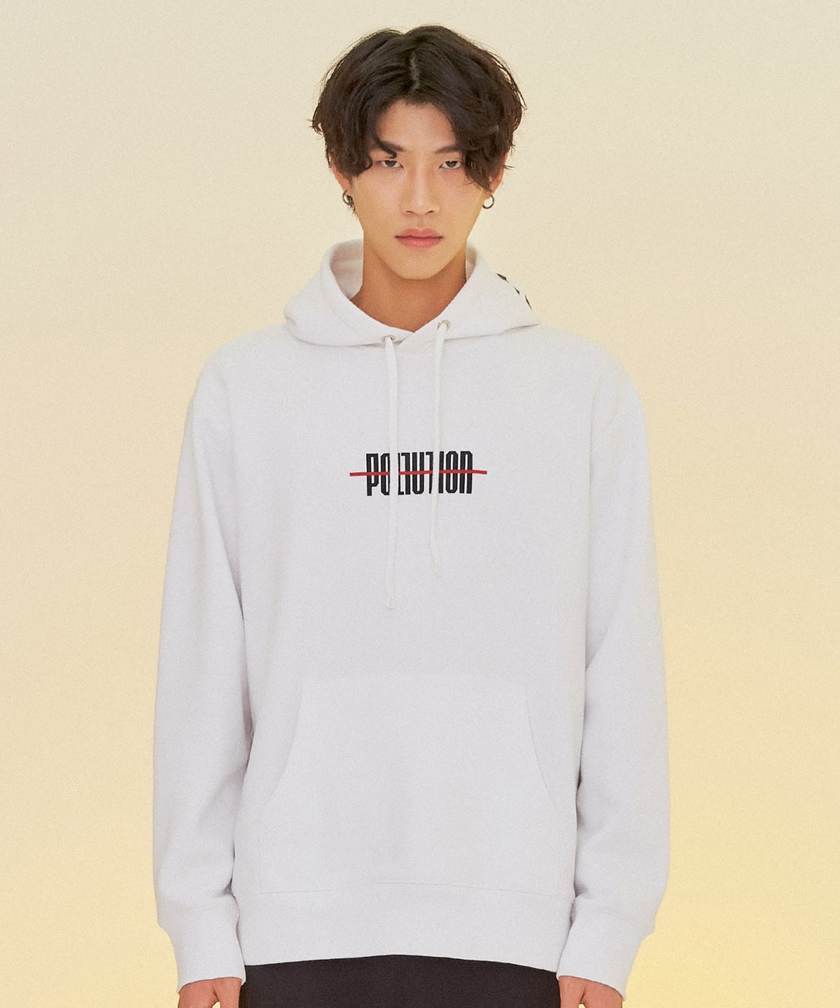 폴루션(POLLUTION) LOGO POCKET HOOD