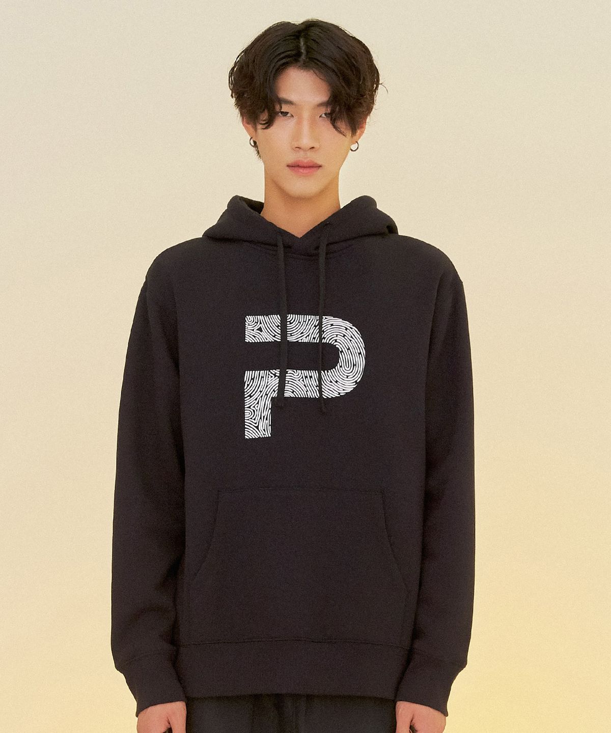 폴루션(POLLUTION) FINGER PRINT POCKET HOOD