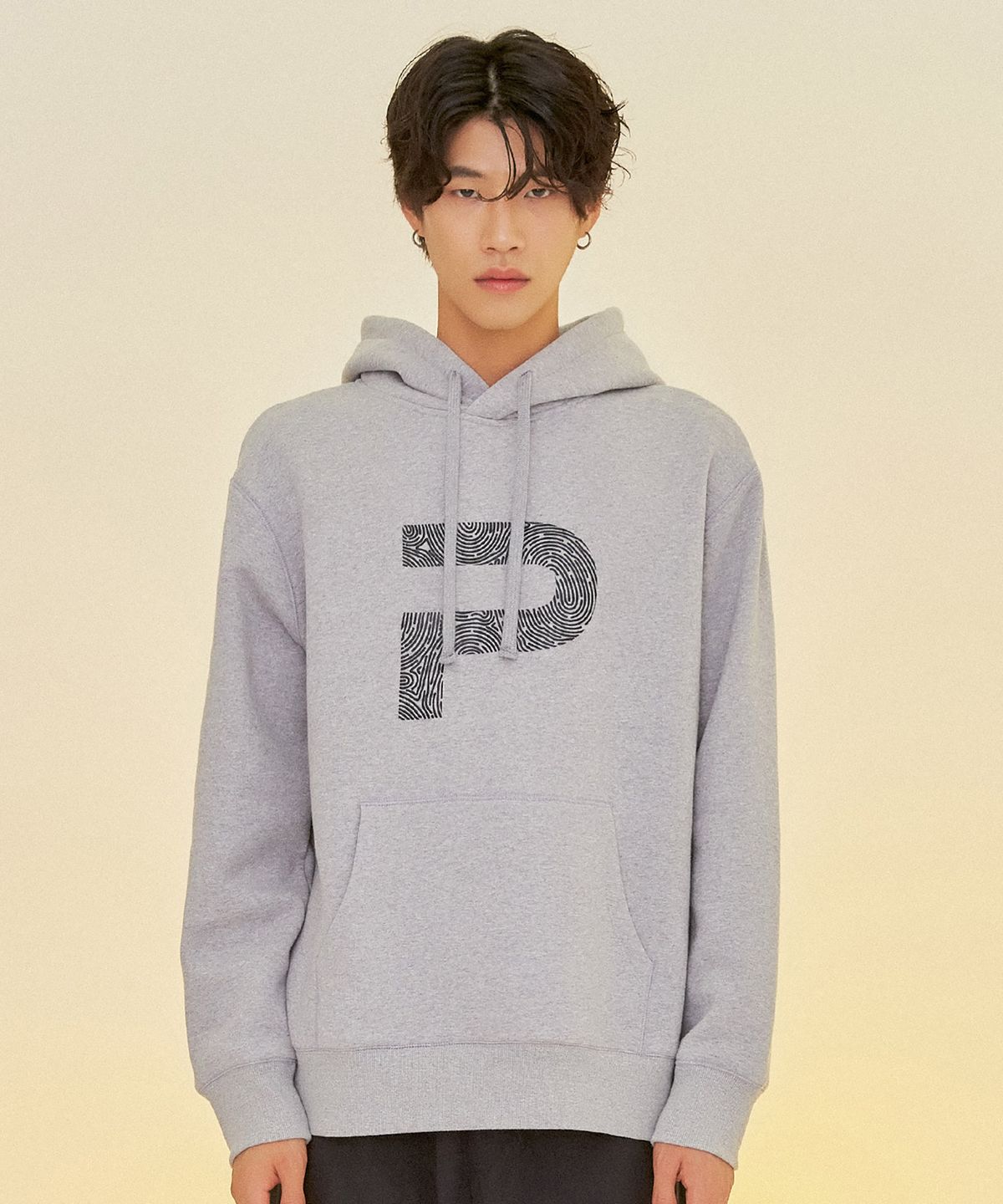 폴루션(POLLUTION) FINGER PRINT POCKET HOOD