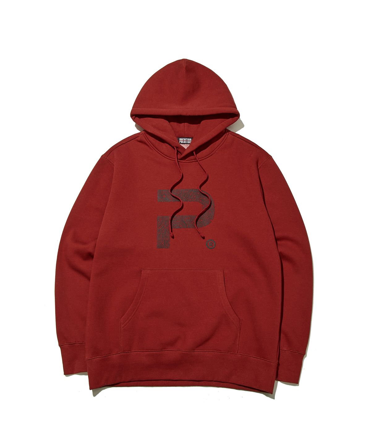 폴루션(POLLUTION) FINGER PRINT POCKET HOOD WINE