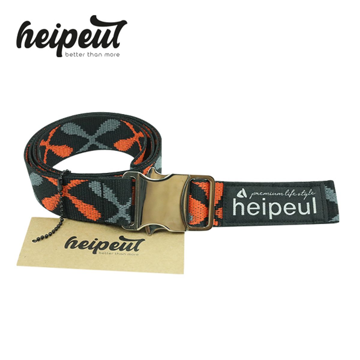 헤이플(HEIPEUL) 웨빙 벨트 웨빙밸트 B1 B2 XXX-ORANGE