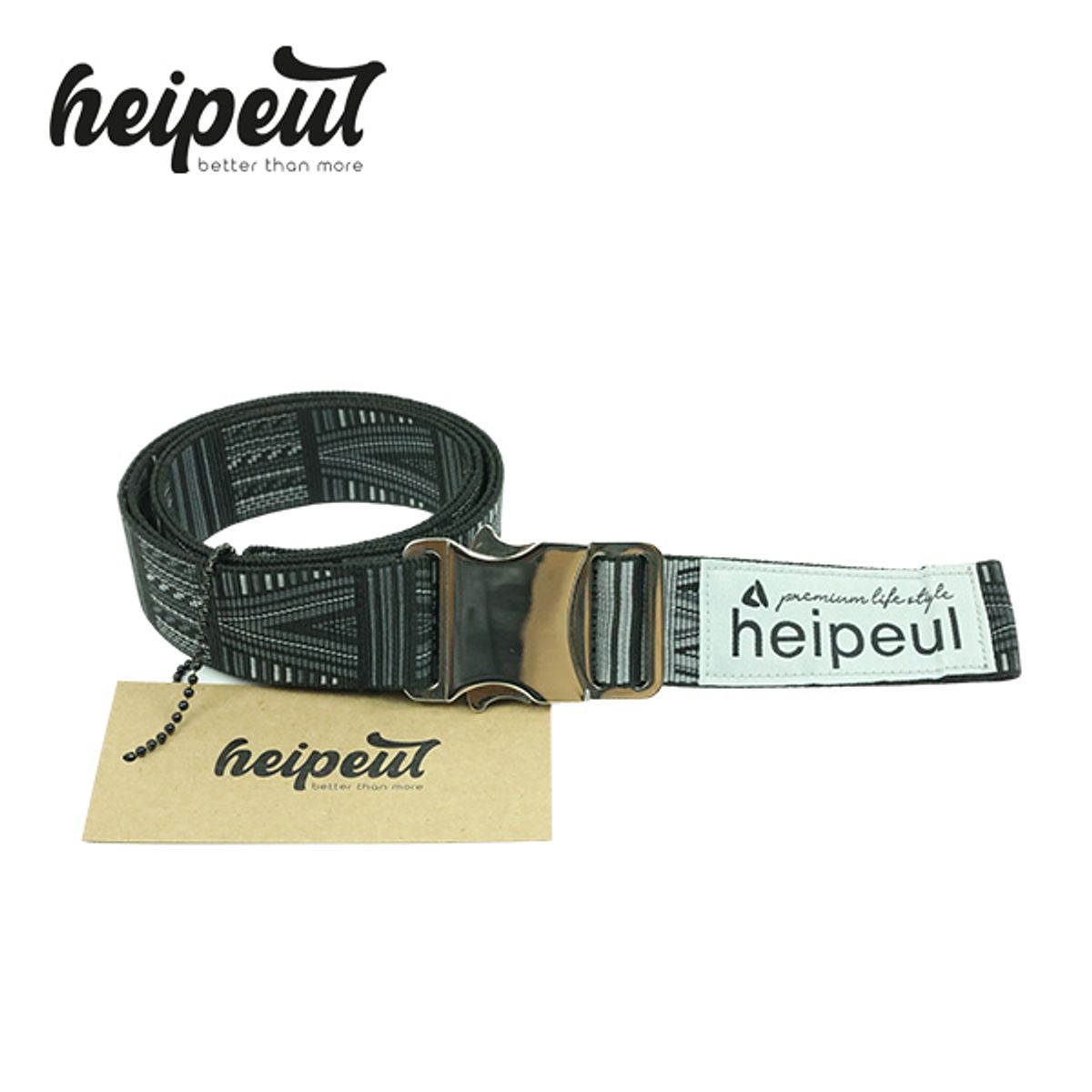 헤이플(HEIPEUL) 웨빙 벨트 웨빙밸트 B3 B4 INDI-BLWH