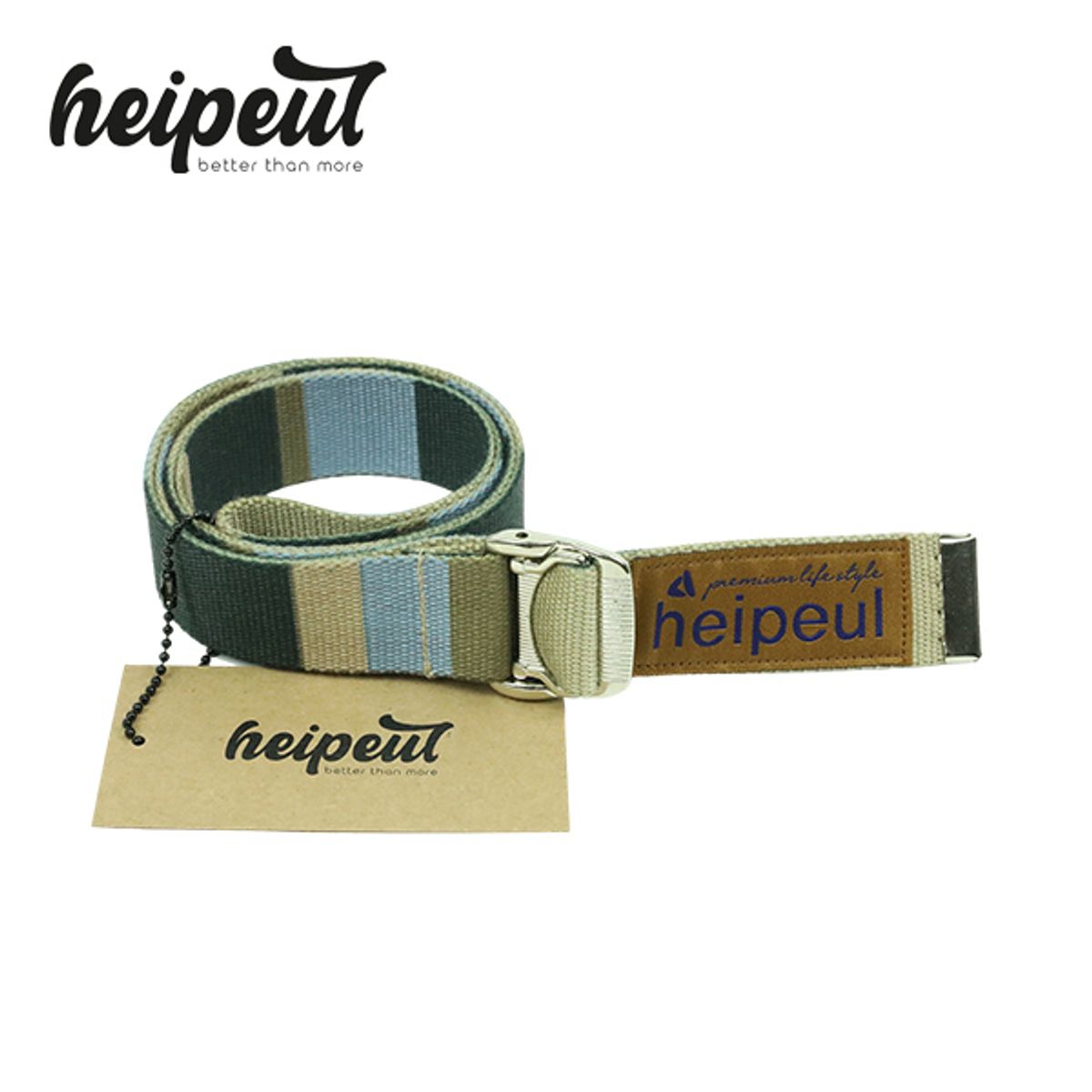 헤이플(HEIPEUL) 웨빙 벨트 웨빙밸트 B19 B20 B21  III-GREEN