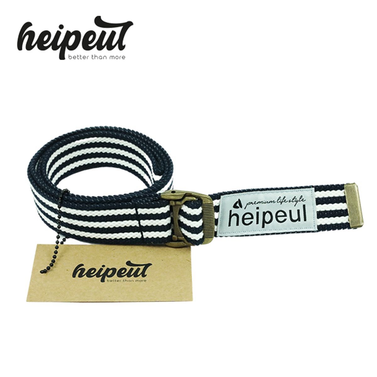 헤이플(HEIPEUL) 웨빙 벨트 웨빙밸트 B35 STRIPE