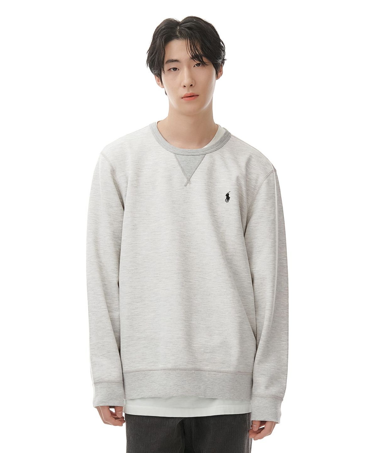 폴로 랄프 로렌(POLO RALPH LAUREN) 더블니트 스웨트셔츠 - 그레이