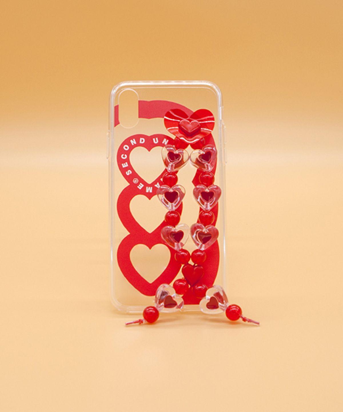 세컨드유니크네임(SECOND UNIQUE NAME) SUN CASE HEART BUBBLE RED