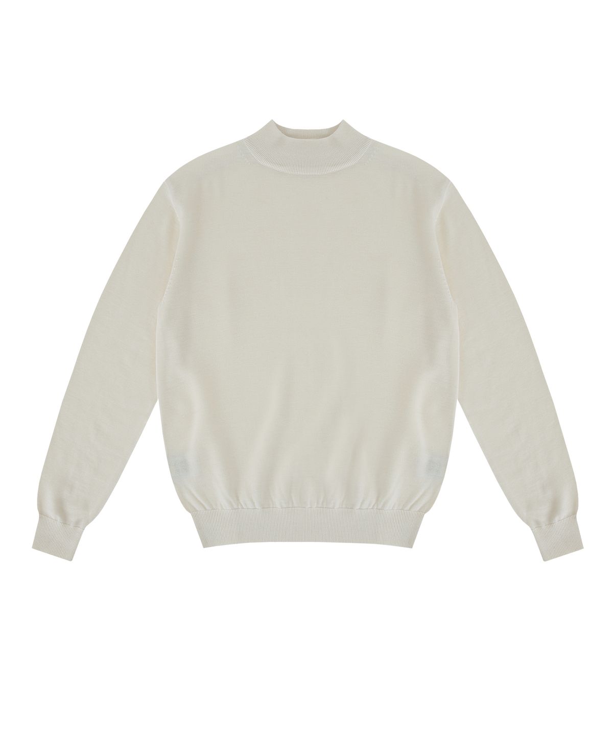 벨리프(BELLIEF) Wool soft Moc-Neck knit (Ivory)