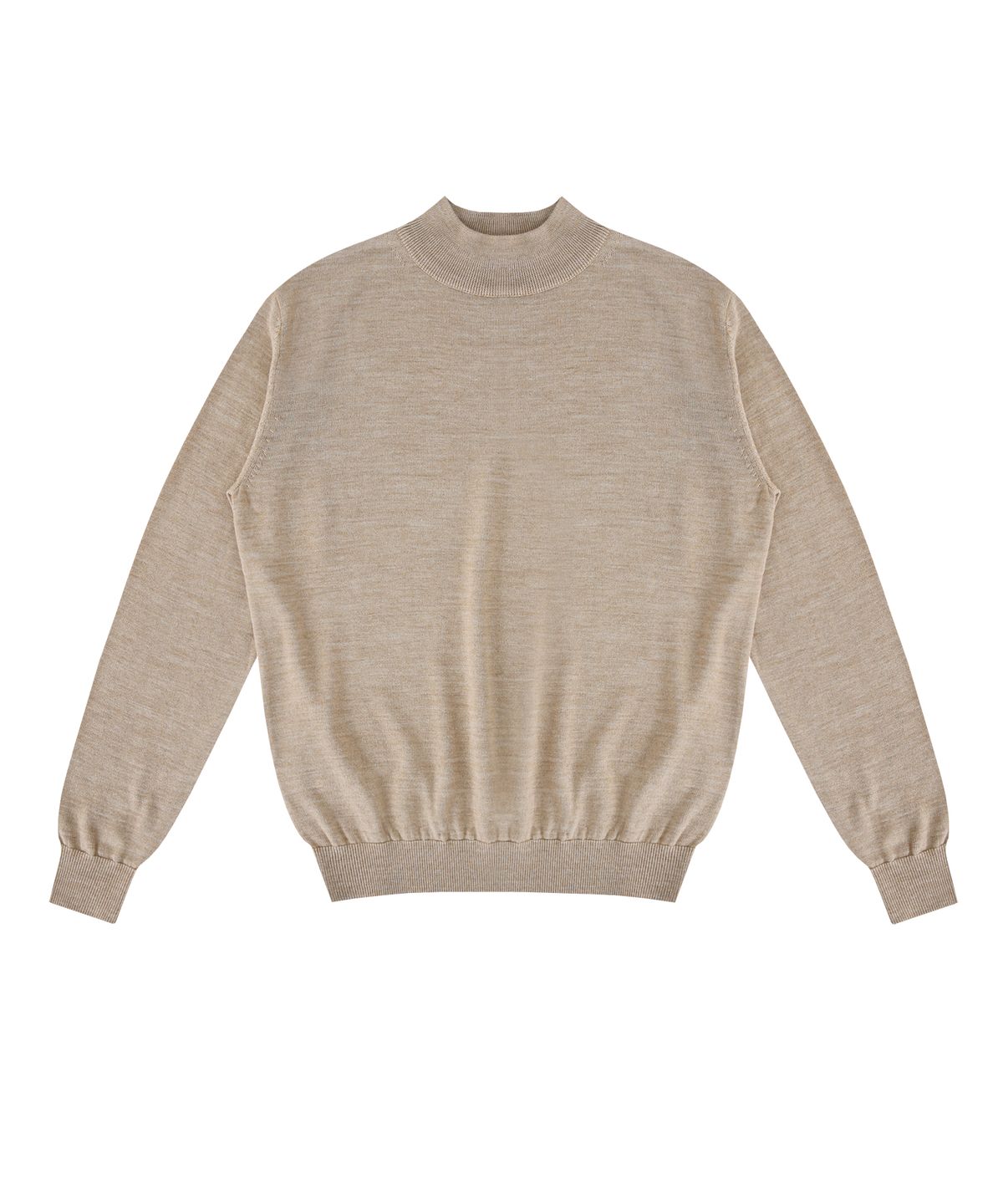 벨리프(BELLIEF) Wool soft Moc-Neck knit (Oatmeal)