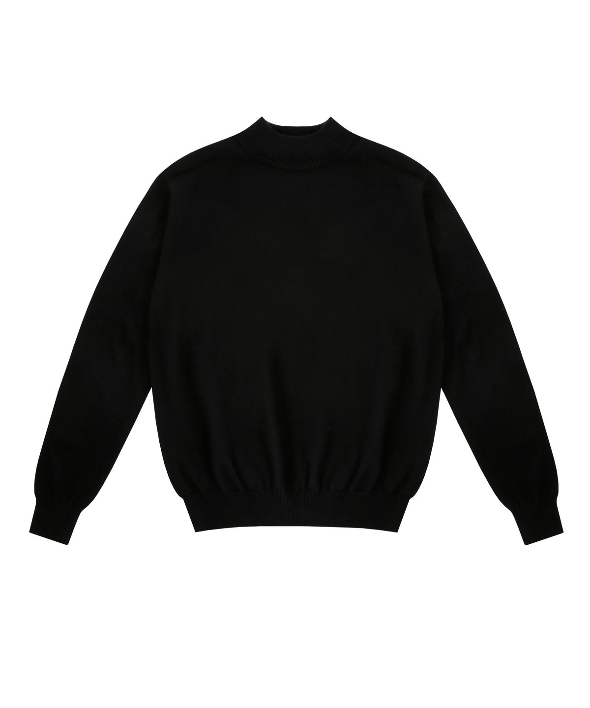 벨리프(BELLIEF) Wool soft Moc-Neck knit (Black)