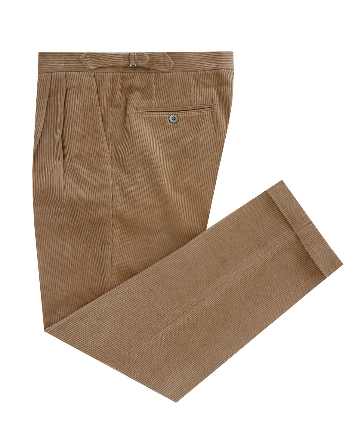 벨리프(BELLIEF) Corduroy two tuck adjust pants (Camel)
