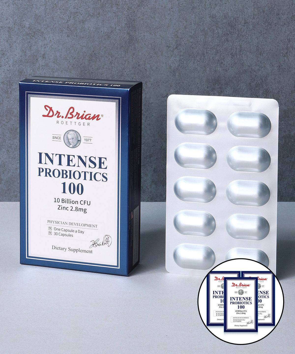 닥터브라이언(DR.BRIAN) 인텐스 프로바이오틱스 100(30캡슐) X 3PACK(3개월분)