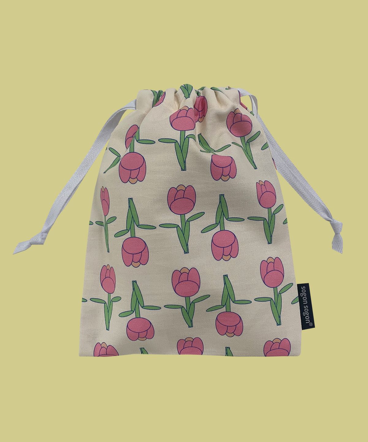 소곤소곤(SOGONSOGON) retro tulip  string pouch m