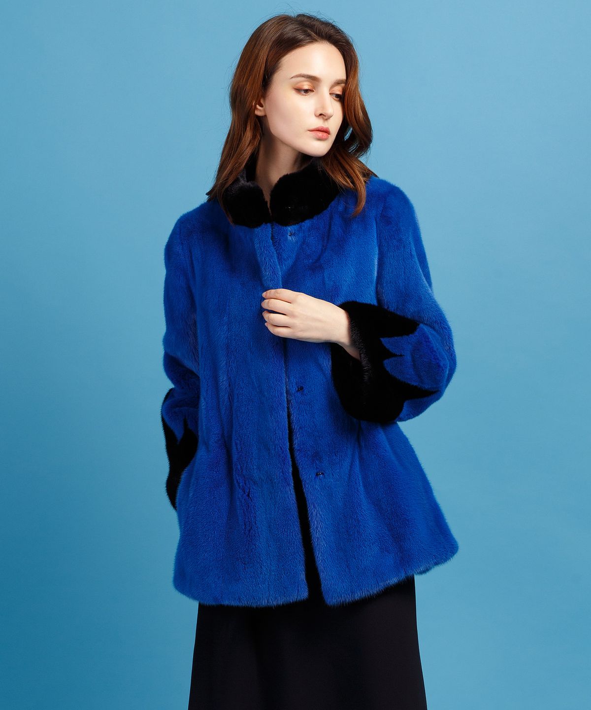 발로레나인(VALORE.9) 스크레치 하프 코트_SCRATCH HALF COAT