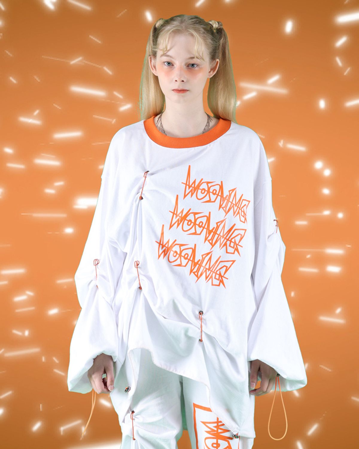 우빙(WOOVING) CREASE PIN SLEEVE (WHITE)