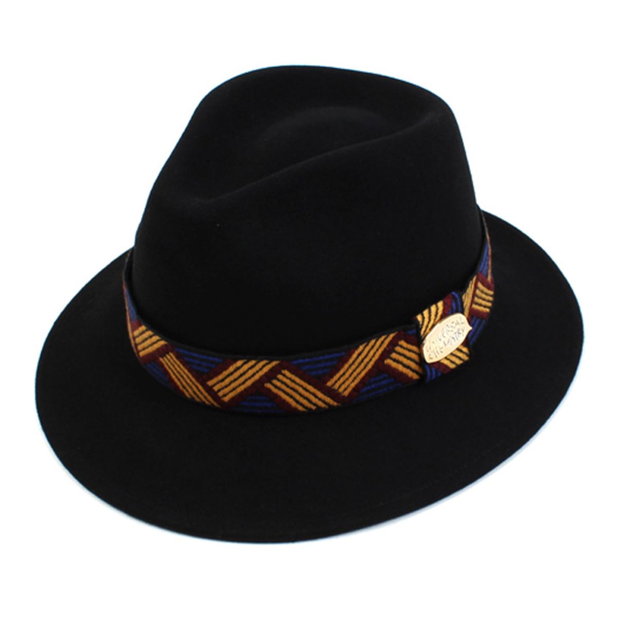 유니버셜 케미스트리(UNIVERSAL CHEMISTRY) Ethnic Line Wool Short Fedora 울페도라