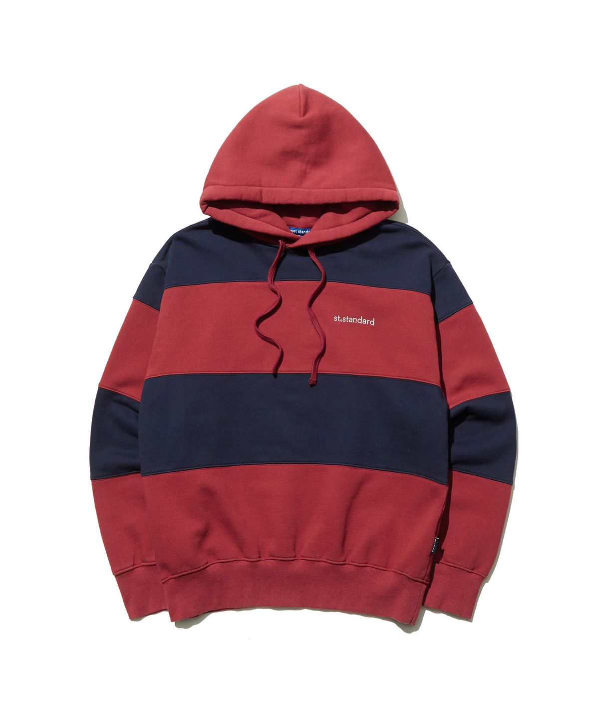 스트리트 스탠다드(STREET STANDARD) ST-LOGO STRIPED HOODIE