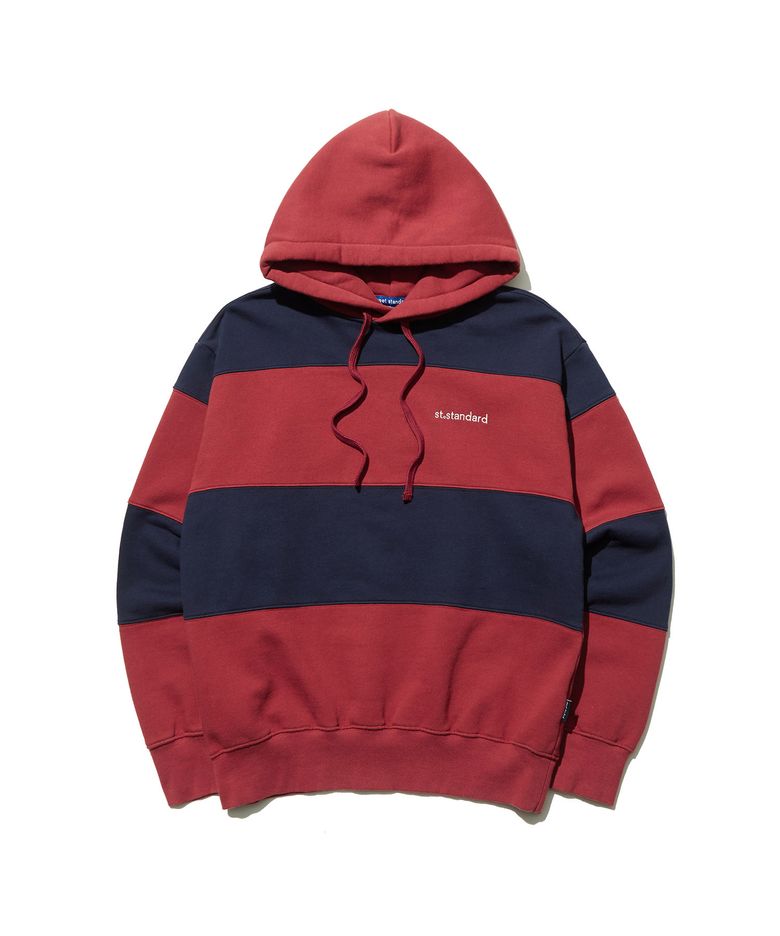 ST-LOGO STRIPED HOODIE