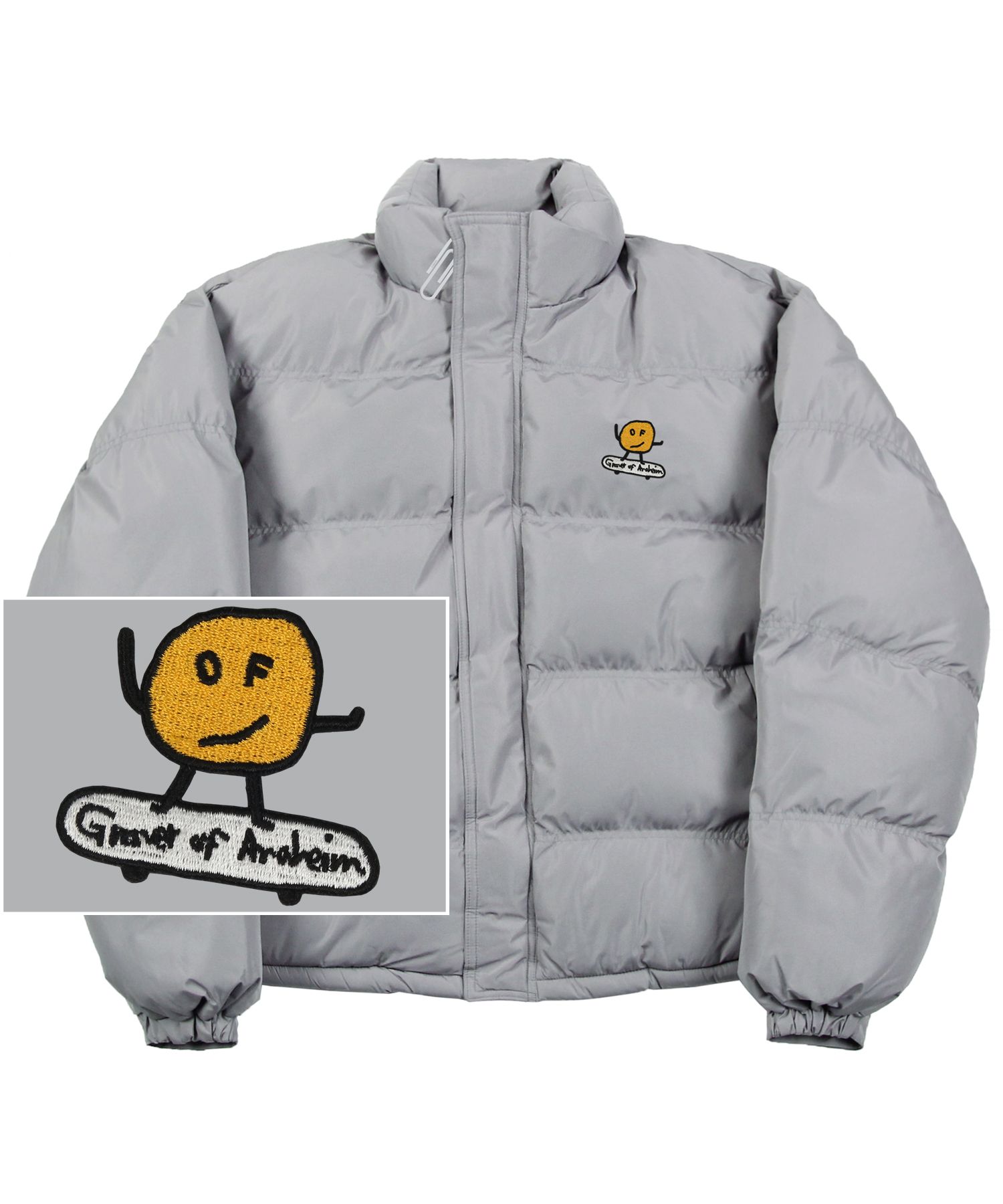 [GRAVER]★DOT SMILE EMBROIDERY SHORT PADDING MUSINSA | GRAVER [UNISEX] DOT BOARD EMBROIDERED WHITE CLIP