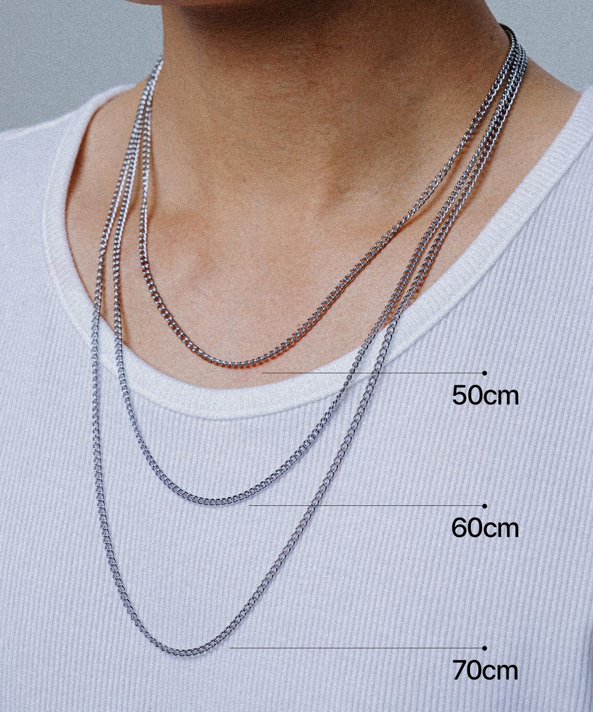 스칼렛또블랙(SCALETTOBLACK) SCB124 [사이즈 선택 가능] Surgical steel basic necklace