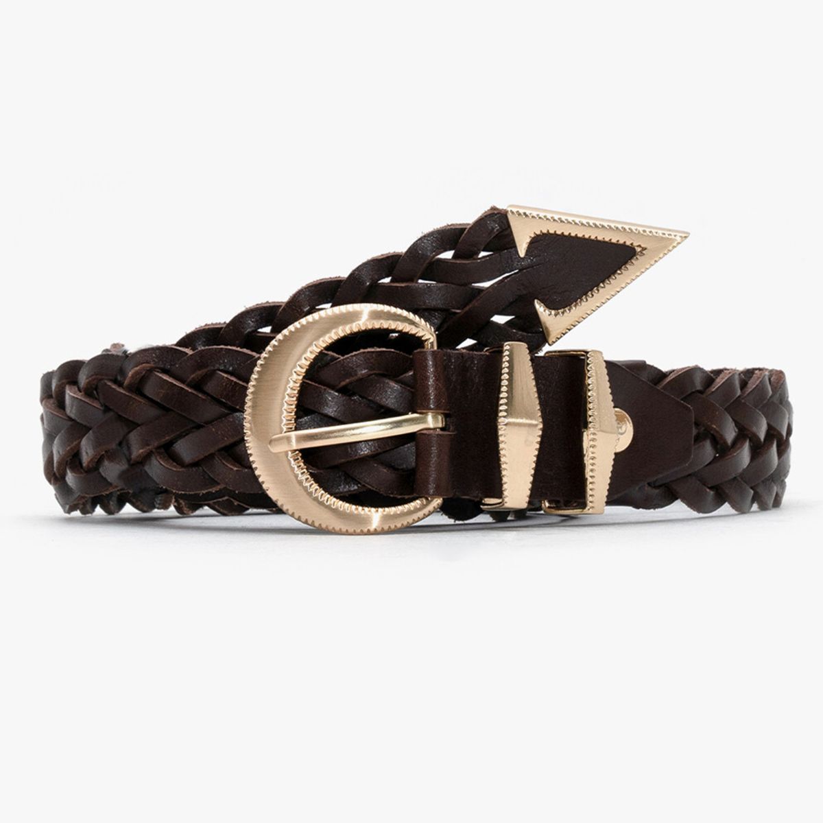 올클래식(ALLCLASSIC) ALCBT001 AC Signature_Belt W.Brown & Gold