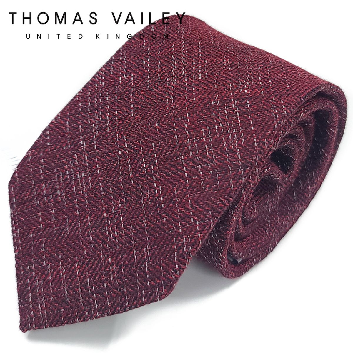 토마스 베일리(THOMAS VAILEY) 실크넥타이-그라스 와인 7.5cm