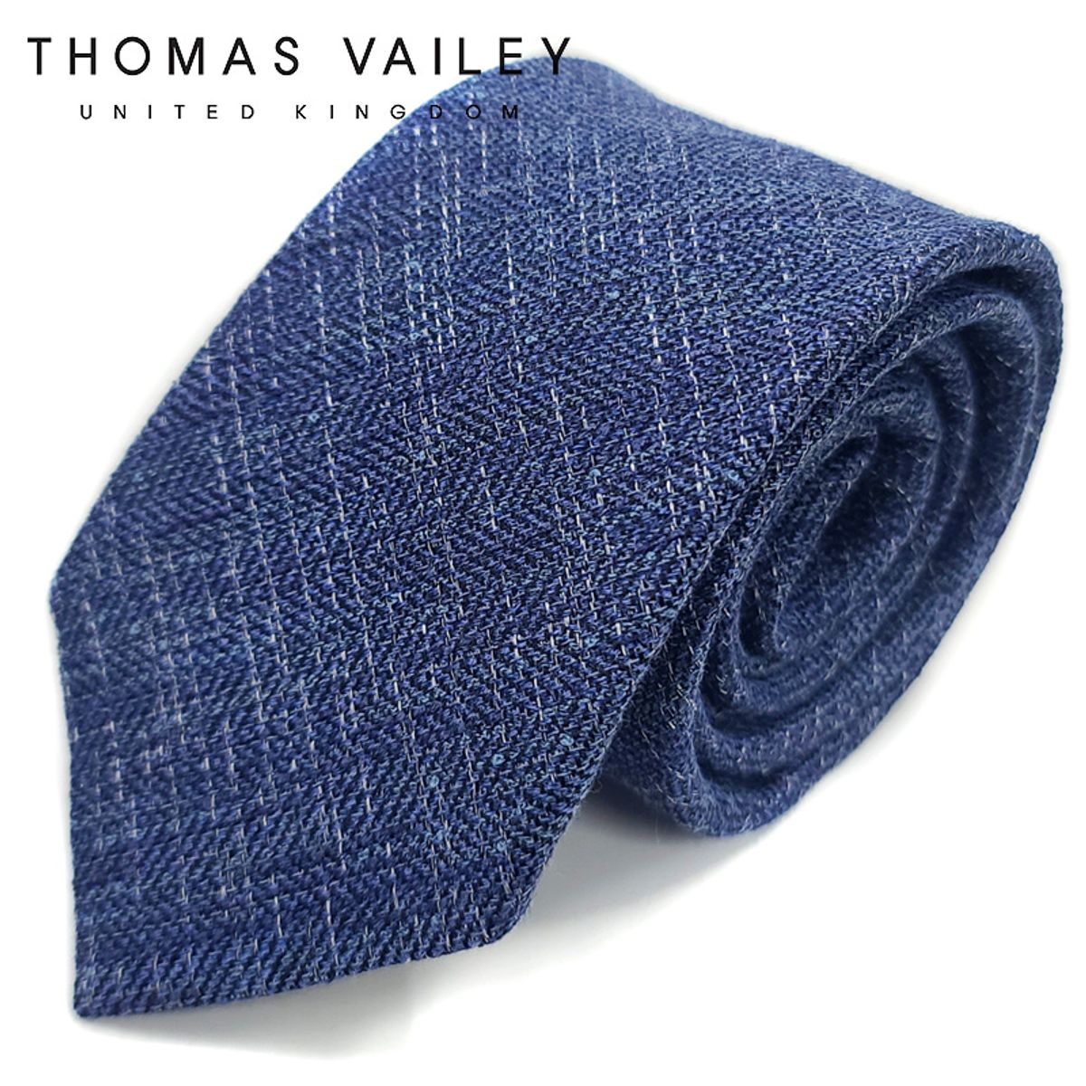 토마스 베일리(THOMAS VAILEY) 실크넥타이-그라스 블루 7.5cm