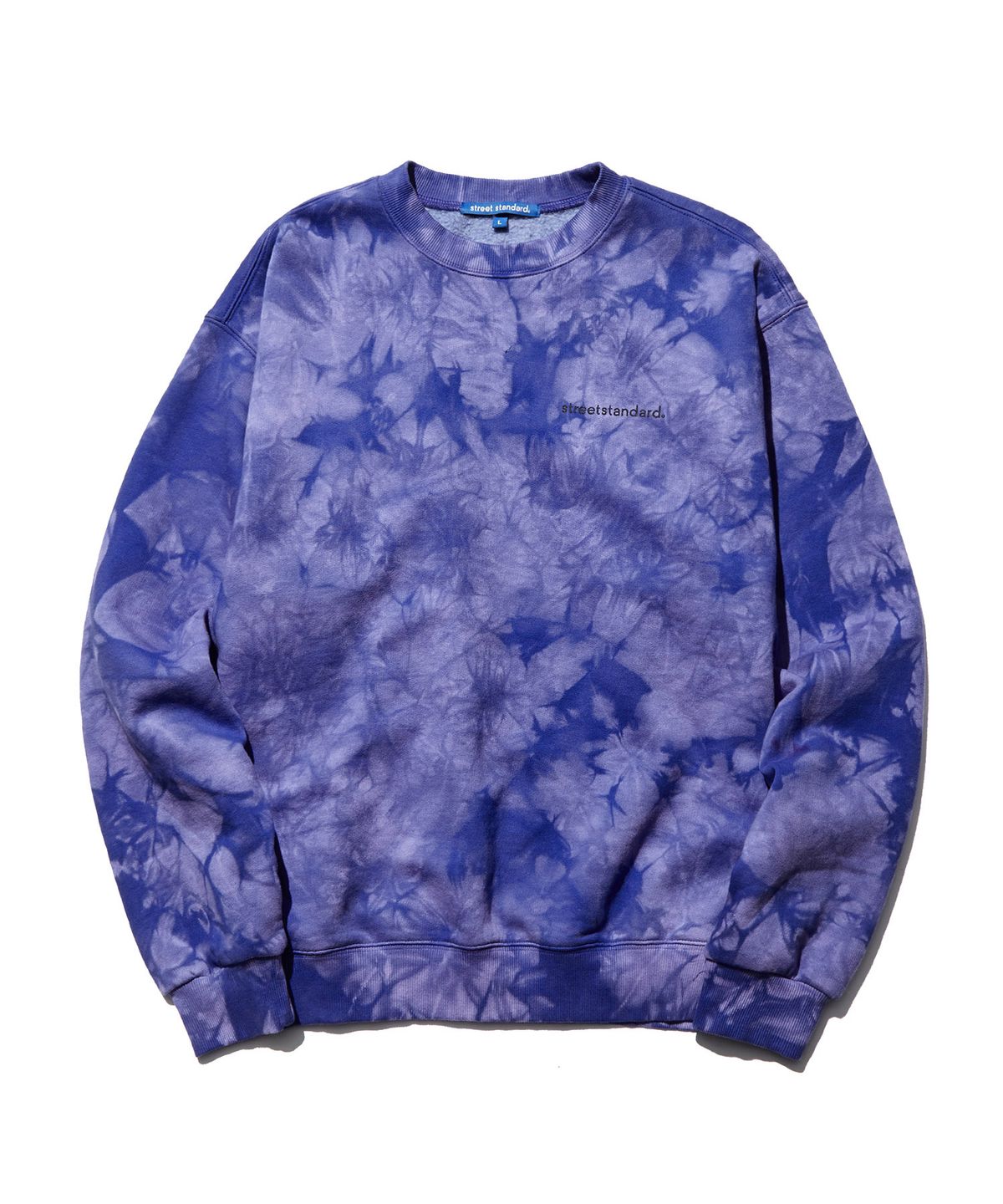 스트리트 스탠다드(STREET STANDARD) TIE-DYED SWEATSHIRT PURPLE