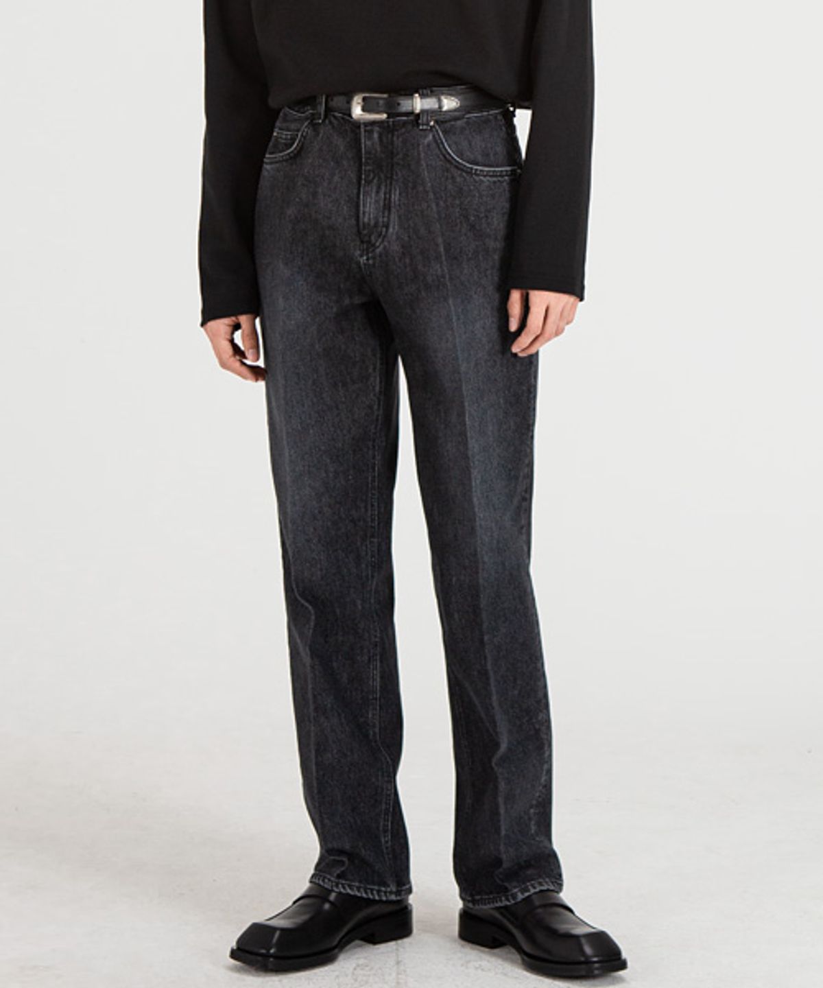 브랜디드(BRANDED) 51006 HISHITOMO COLLECTION BLACK JEANS [RELAX STRAIGHT]