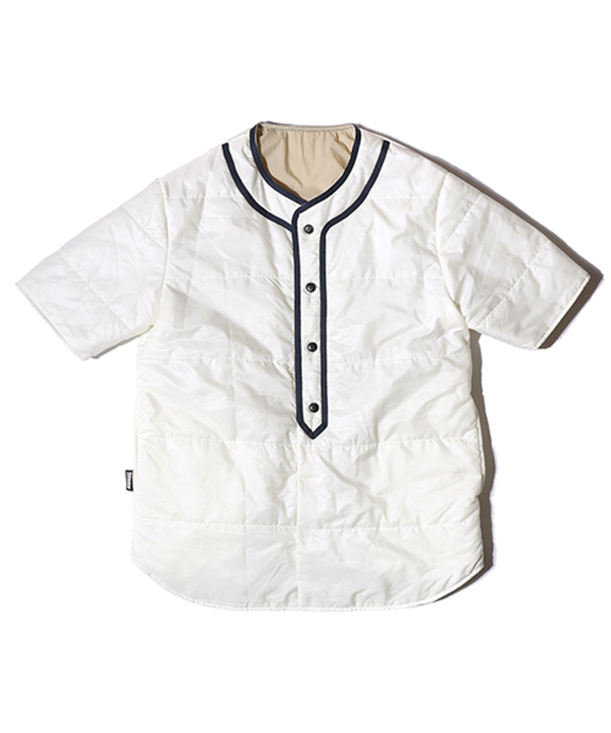 캘리포니아 프로젝트(CALIFORNIA PROJECT) REVERSIBLE BASEBALL PADDING SHIRTS (IVORY/BEIGE)