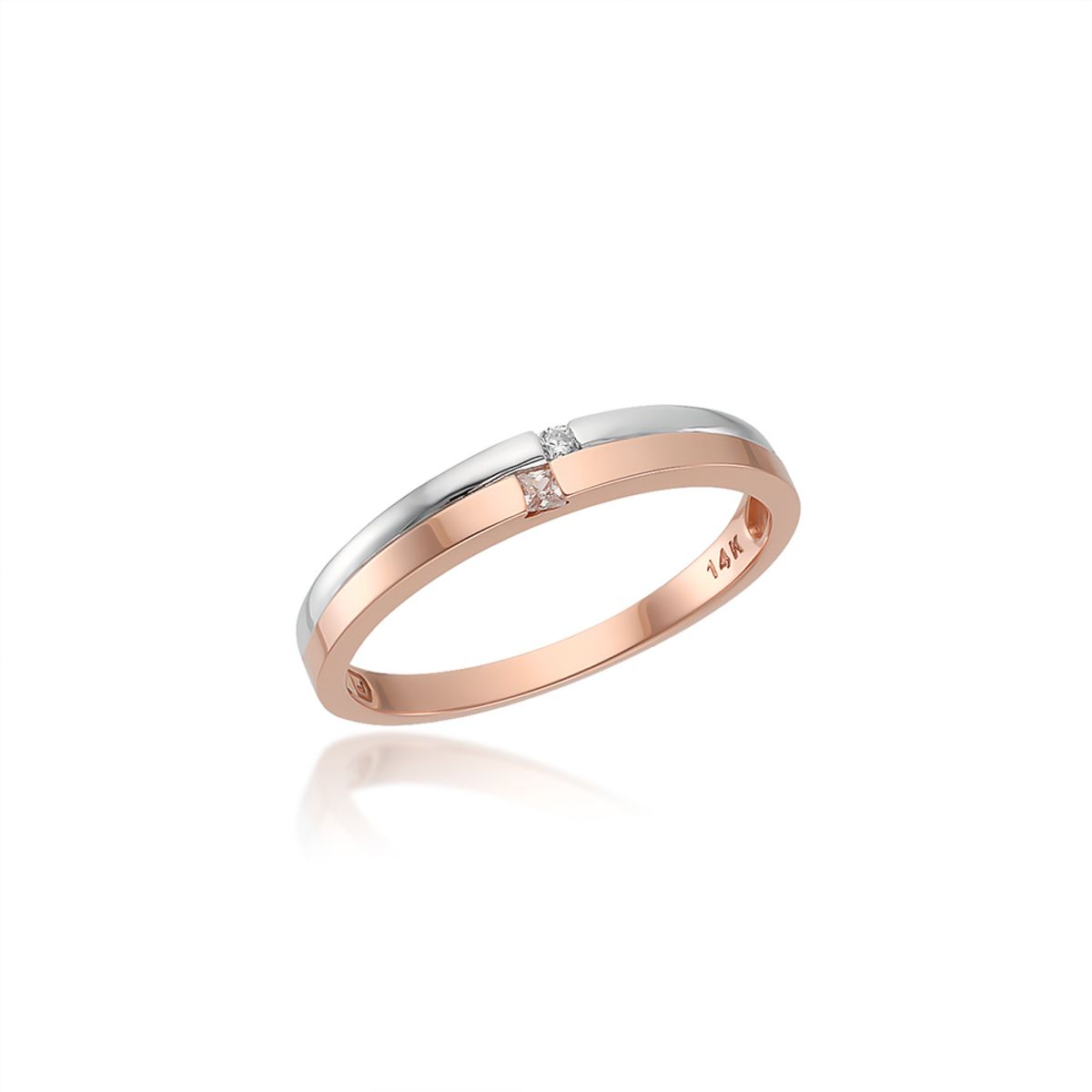 로이드(LLOYD) 러브 투톤 14K Gold 여성 커플링 LRW20C07G