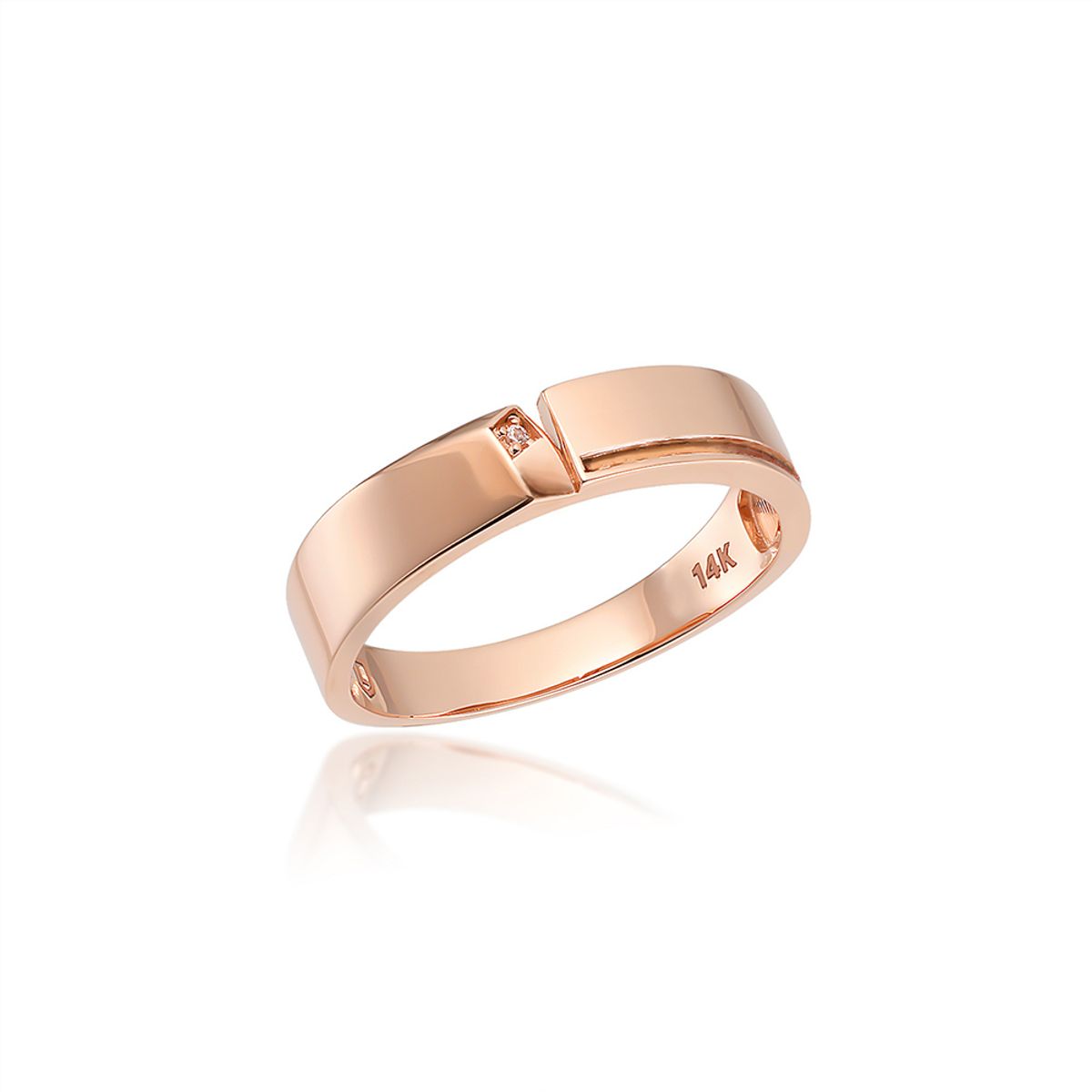 로이드(LLOYD) 러브 브이 스톤 14K Gold 남성 커플링  LRM20C12G