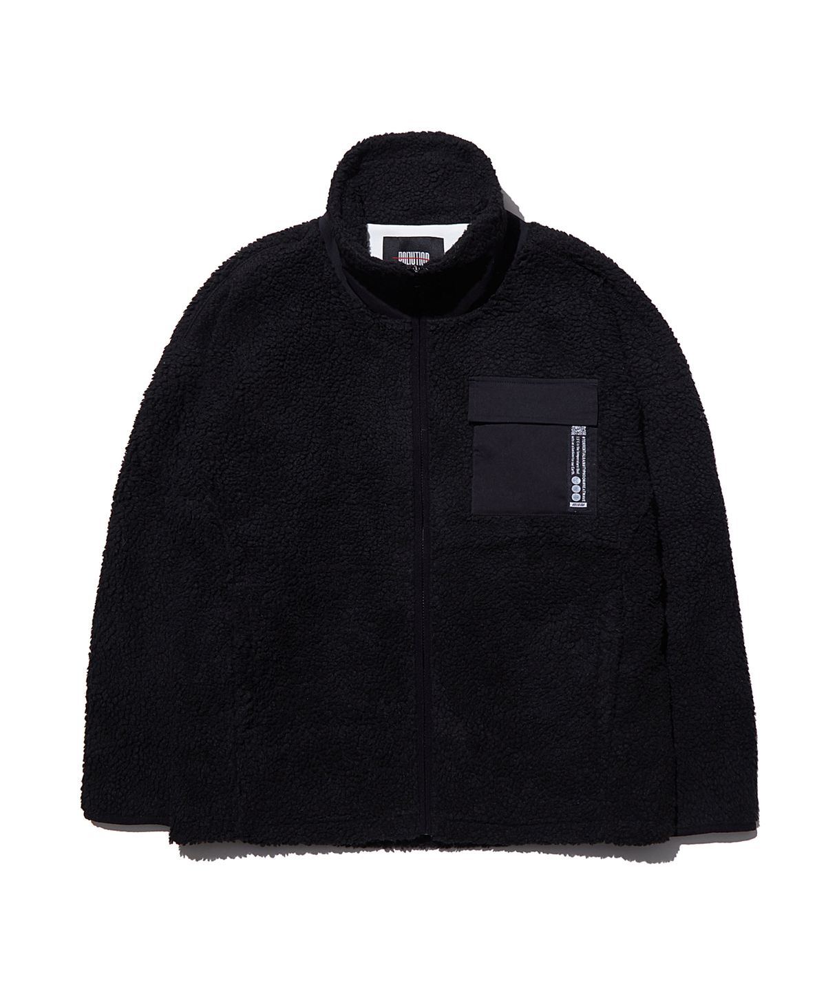 폴루션(POLLUTION) MIXED FLEECE ZIP-UP JACKET