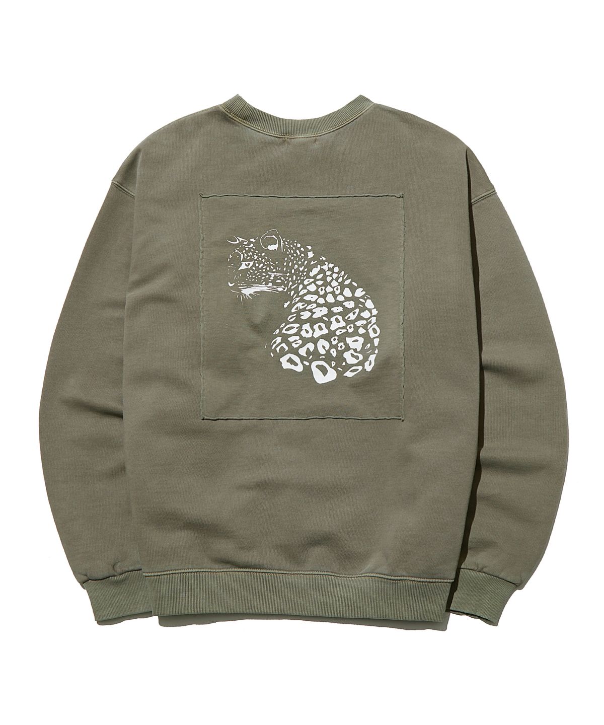 폴루션(POLLUTION) Pigment Leopard Sweatshirt