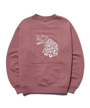 PIGMENT LEOPARD SWEATSHIRT BRICK (PKHAWSS012_BRK)