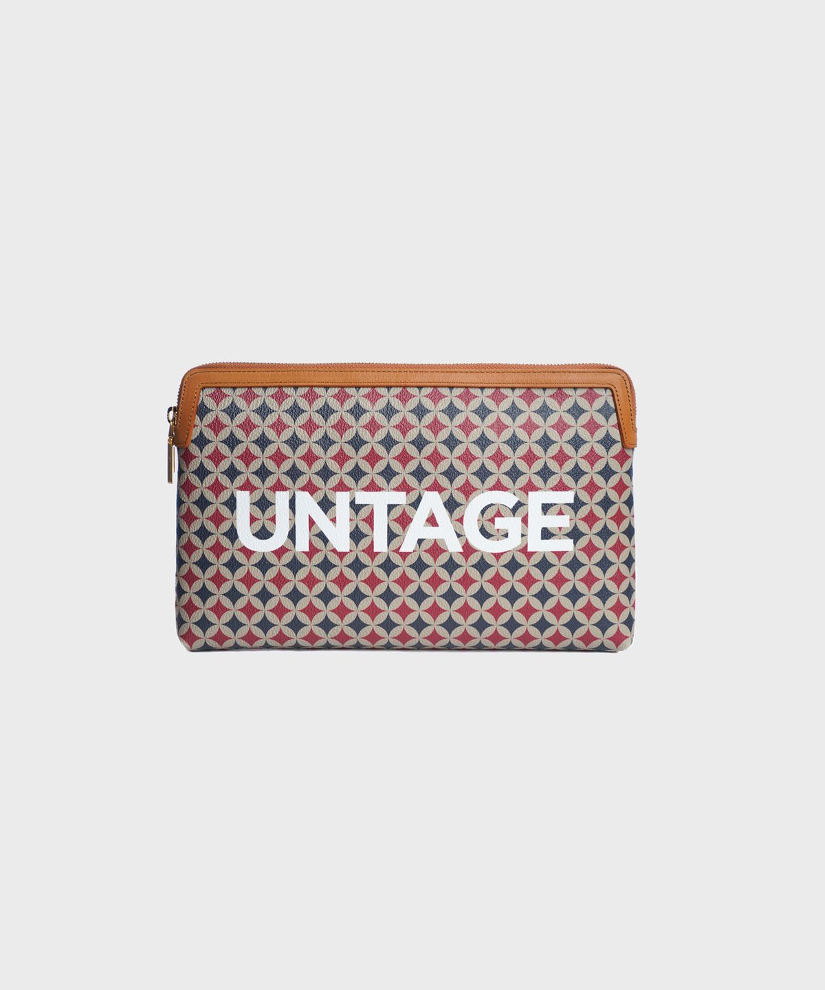 언티지(UNTAGE) 레트로 로고 클러치백[(beige(UNISEX)]_UTA-FM22