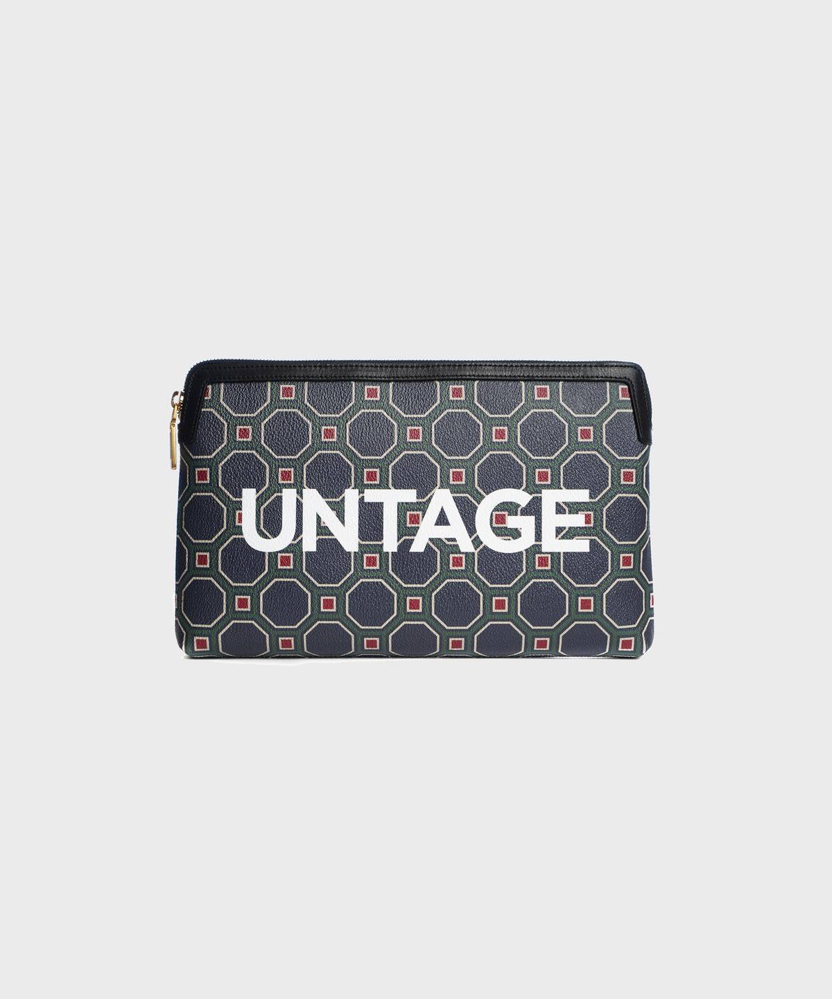 언티지(UNTAGE) 레트로 로고 클러치백[navy(UNISEX)]_UTA-FM23