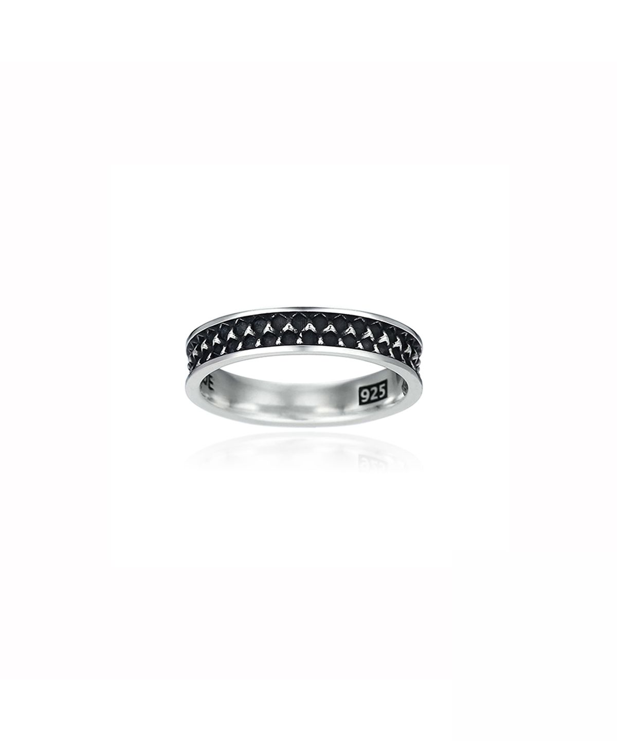 지레이드(G_RADE) Pattern Logo Layered Ring No.4