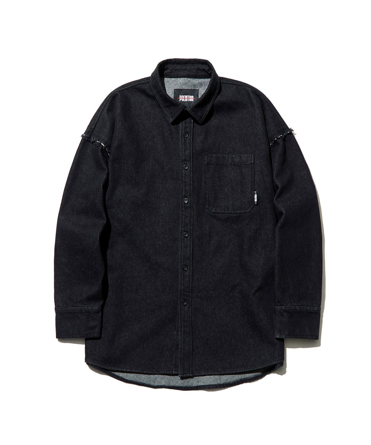 폴루션(POLLUTION) OVERSIZED FIT DENIM SHIRTS